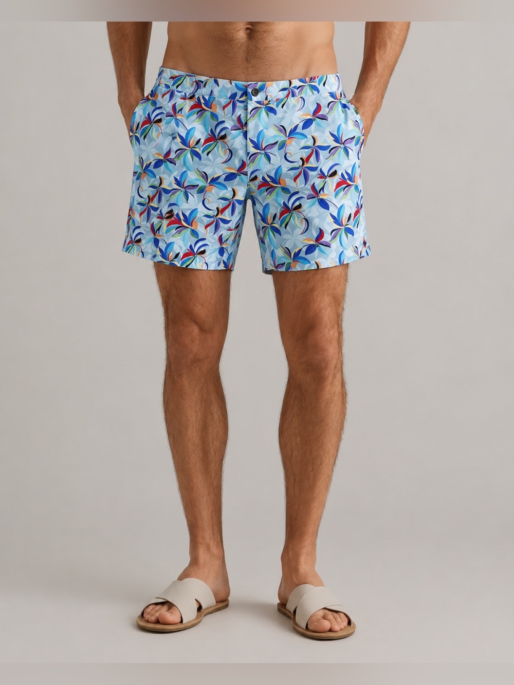 Parke & Ronen Swim Trunks 3" Floral Print
Bathing Suit Size 36 926